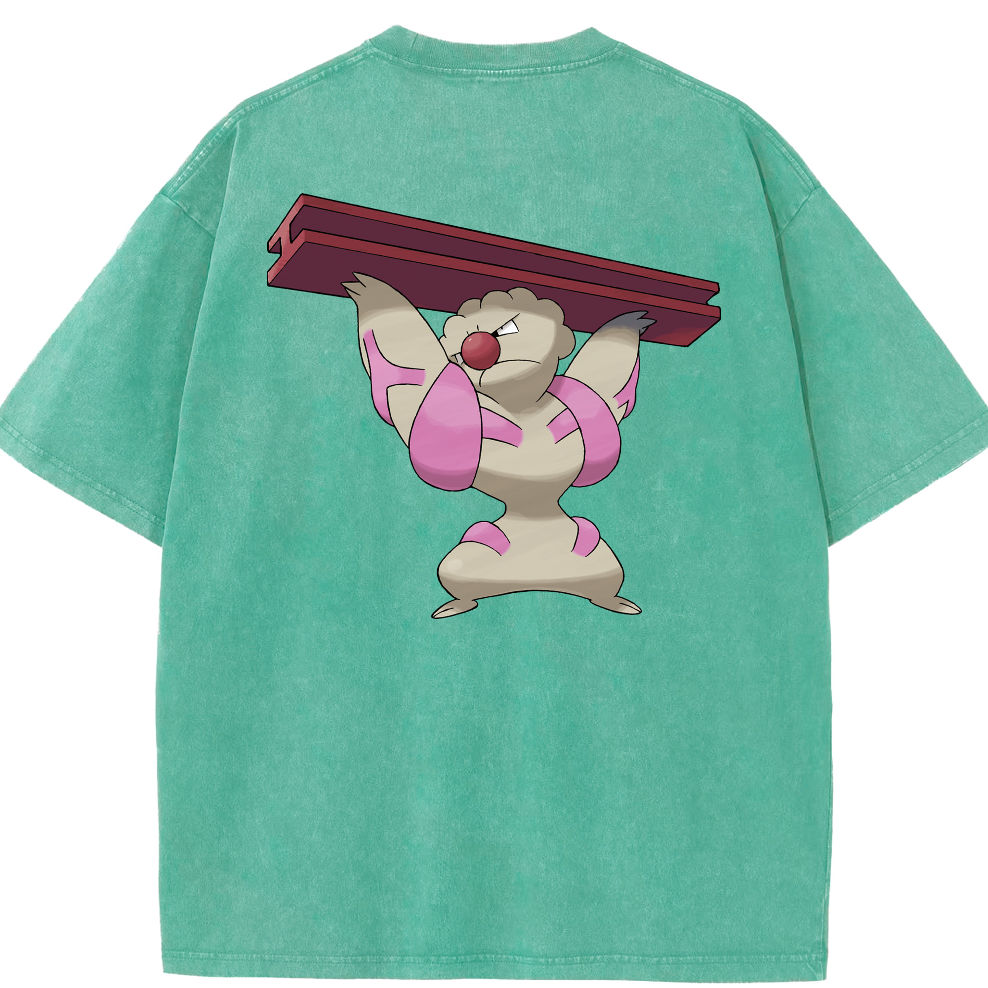 （画像用） ポケットモンスター Pokémon 綿100% ヴィンテージ風 半袖Tシャツ（背面プリント）